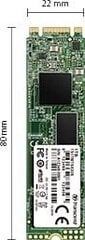 Transcend TS128GMTS830S цена и информация | Внутренние жёсткие диски (HDD, SSD, Hybrid) | pigu.lt