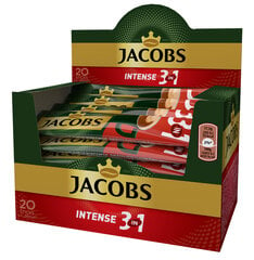 Кофейный напиток Jacobs 3 in 1 INTENSE (20 x 17,5г), 350г цена и информация | Кофе, какао | pigu.lt