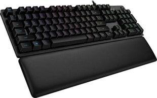 Žaidimų klaviatūra Logitech G513 (Blue Switch), juoda kaina ir informacija | Klaviatūros | pigu.lt