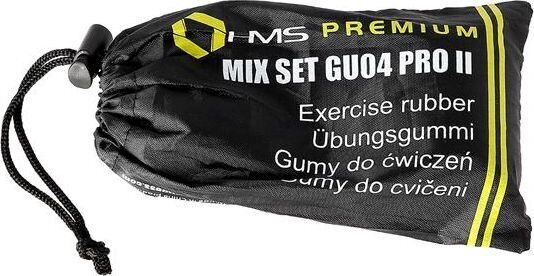 Pasipriešinimo gumų rinkinys HMS Premium GU04 PRO II, 3 vnt. цена и информация | Pasipriešinimo gumos, žiedai | pigu.lt