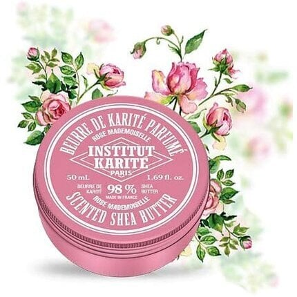 Taukmedžio sviestas Institut Karite Paris 98 % Shea Butter Rose Mademoiselle 50 ml kaina ir informacija | Kūno kremai, losjonai | pigu.lt