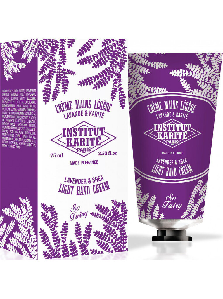 Rankų kremas Institut Karite Paris Shea So Fairy 75 ml, Lavender kaina ir informacija | Kūno kremai, losjonai | pigu.lt