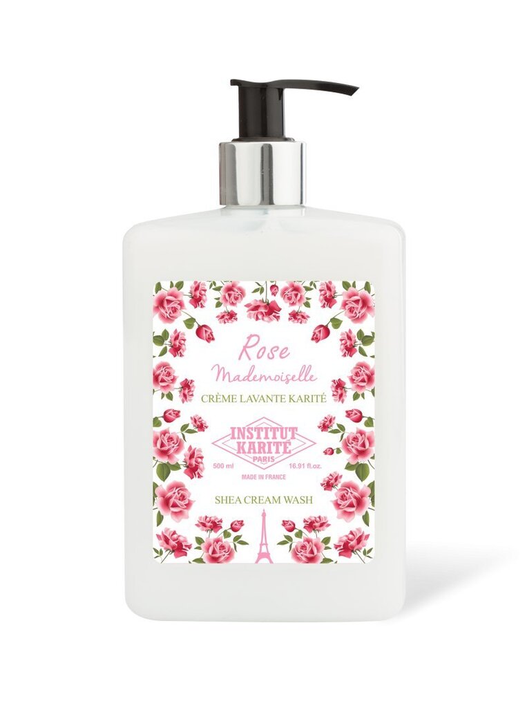 Kreminė dušo želė Institut Karite Paris Rose Mademoiselle Shea 500 ml цена и информация | Dušo želė, aliejai | pigu.lt