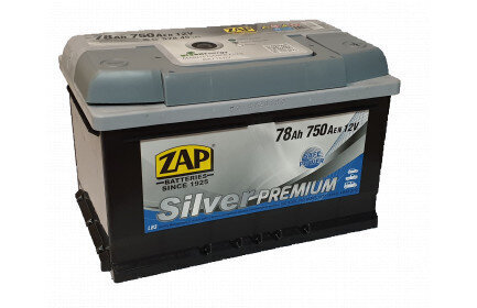 Akumuliatorius ZAP Silver Premium 78Ah 750A 12V цена и информация | Akumuliatoriai | pigu.lt