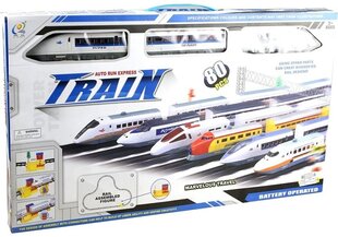 Ekspress traukinys, 80 dalių kaina ir informacija | Žaislai berniukams | pigu.lt
