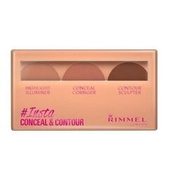 Палетка для контура Rimmel Concealer Insta Conceal & Contour Light 010, 8,4 г цена и информация | Пудры, базы под макияж | pigu.lt