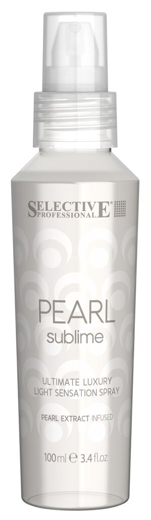 Žvilganti dulksna plaukams su perlų ekstraktu Selective Professional PEARL ULTIMATE LUXURY LIGHT SENSATION SPRAY 100 ml kaina ir informacija | Priemonės plaukų stiprinimui | pigu.lt