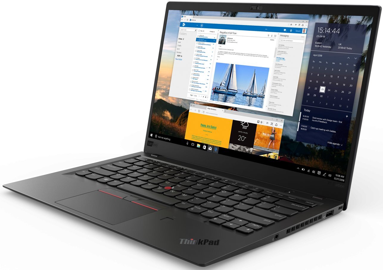 Lenovo ThinkPad X1 Carbon 6th; i7-8550U 8GB 256GB M.2 NVMe FP W10P THUNDERBOLT 3 kaina ir informacija | Nešiojami kompiuteriai | pigu.lt