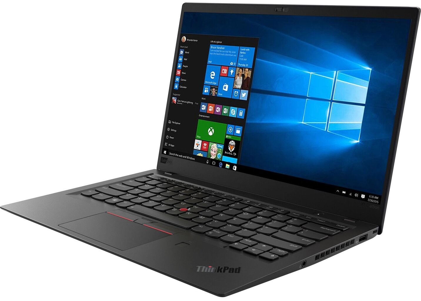 Lenovo ThinkPad X1 Carbon 6th; i7-8550U 8GB 256GB M.2 NVMe FP W10P THUNDERBOLT 3 kaina ir informacija | Nešiojami kompiuteriai | pigu.lt