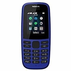 Nokia 105 (2019) Dual SIM Blue kaina ir informacija | Mobilieji telefonai | pigu.lt