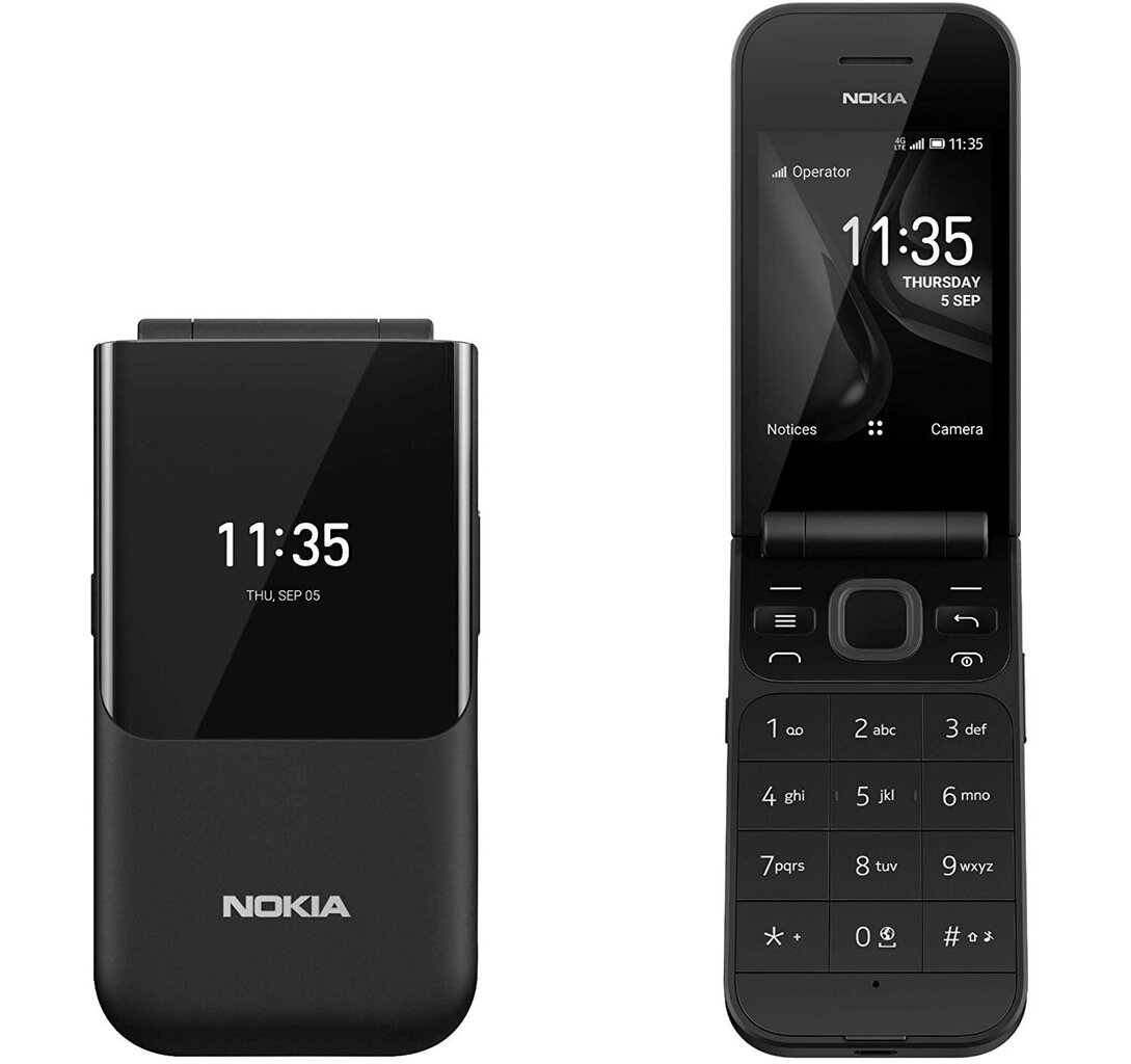 Телефон Nokia 2720 Flip, 4 Гб, Dual SIM, Black цена | pigu.lt