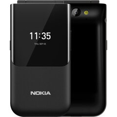 Nokia 2720 Flip, 4 GB, Dual SIM, Black kaina ir informacija | Mobilieji telefonai | pigu.lt