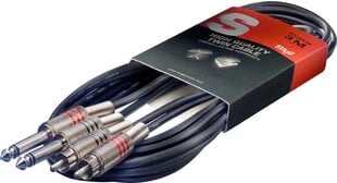 Stagg STC6PCM, Aux 6.35 mm/RCA, 6 m kaina ir informacija | Kabeliai ir laidai | pigu.lt