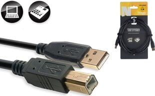 Duomenų kabelis Stagg USB-A/m - USB-B/m, 3m kaina ir informacija | Kabeliai ir laidai | pigu.lt