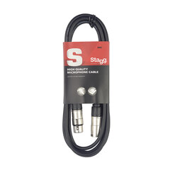 Stagg SMC10, XLR, 10 m kaina ir informacija | Kabeliai ir laidai | pigu.lt