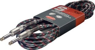 Stagg SGC6VT BK, Aux 6.3 mm, 6 m kaina ir informacija | Kabeliai ir laidai | pigu.lt