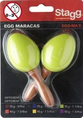 Пластиковые маракасы Stagg EGG-MA S/GR цена и информация | Перкуссии | pigu.lt