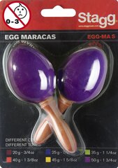 Пластиковые маракасы Stagg EGG-MA S/PP цена и информация | Перкуссии | pigu.lt