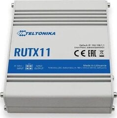 Промышленный маршрутизатор Teltonika 4G LTE Cat6 DualSIM RUTX11 867 Мбит цена и информация | Маршрутизаторы (роутеры) | pigu.lt