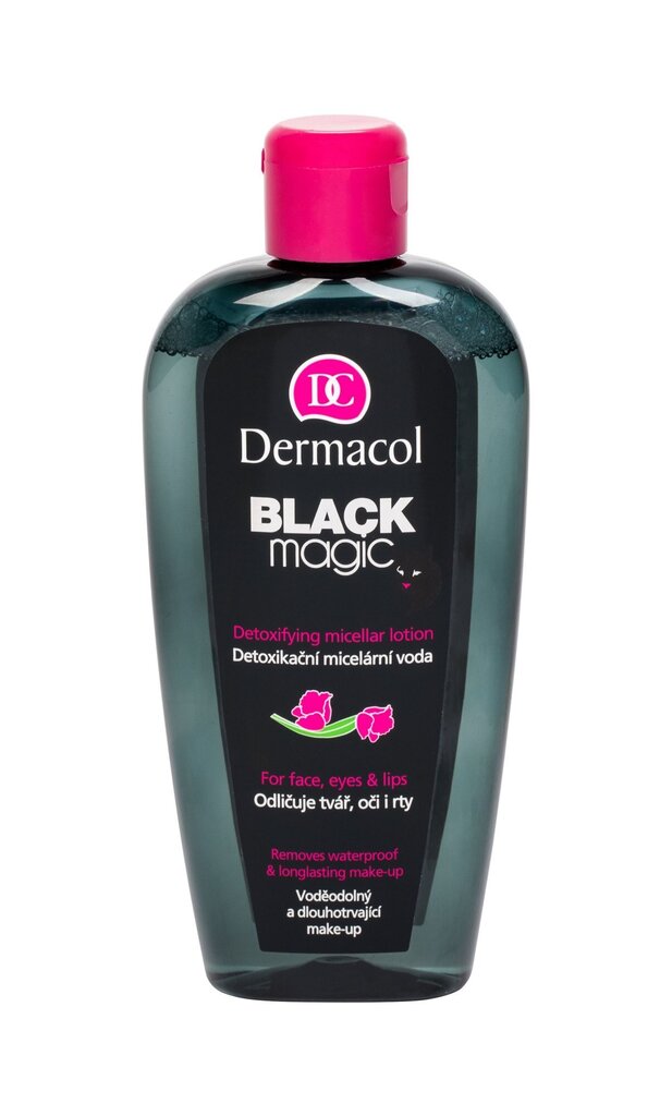 Micelinis vanduo Dermacol Black magic Detoxifying, 200 ml kaina ir informacija | Veido prausikliai, valikliai | pigu.lt