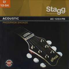 Stygos akustinei gitarai Stagg AC-1254-PH Phosphor Bronze 0.012 - 0.054 kaina ir informacija | Priedai muzikos instrumentams | pigu.lt