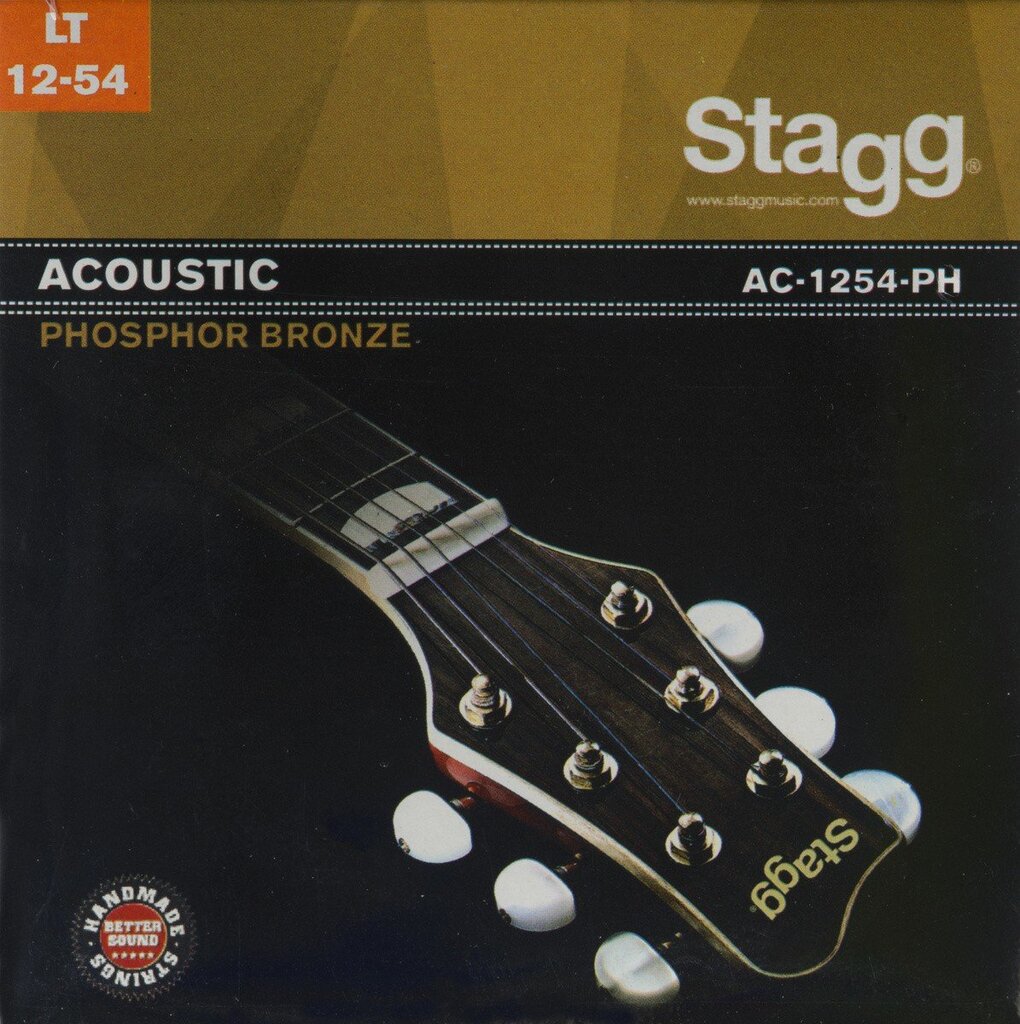 Stygos akustinei gitarai Stagg AC-1254-PH Phosphor Bronze 0.012 - 0.054 цена и информация | Priedai muzikos instrumentams | pigu.lt