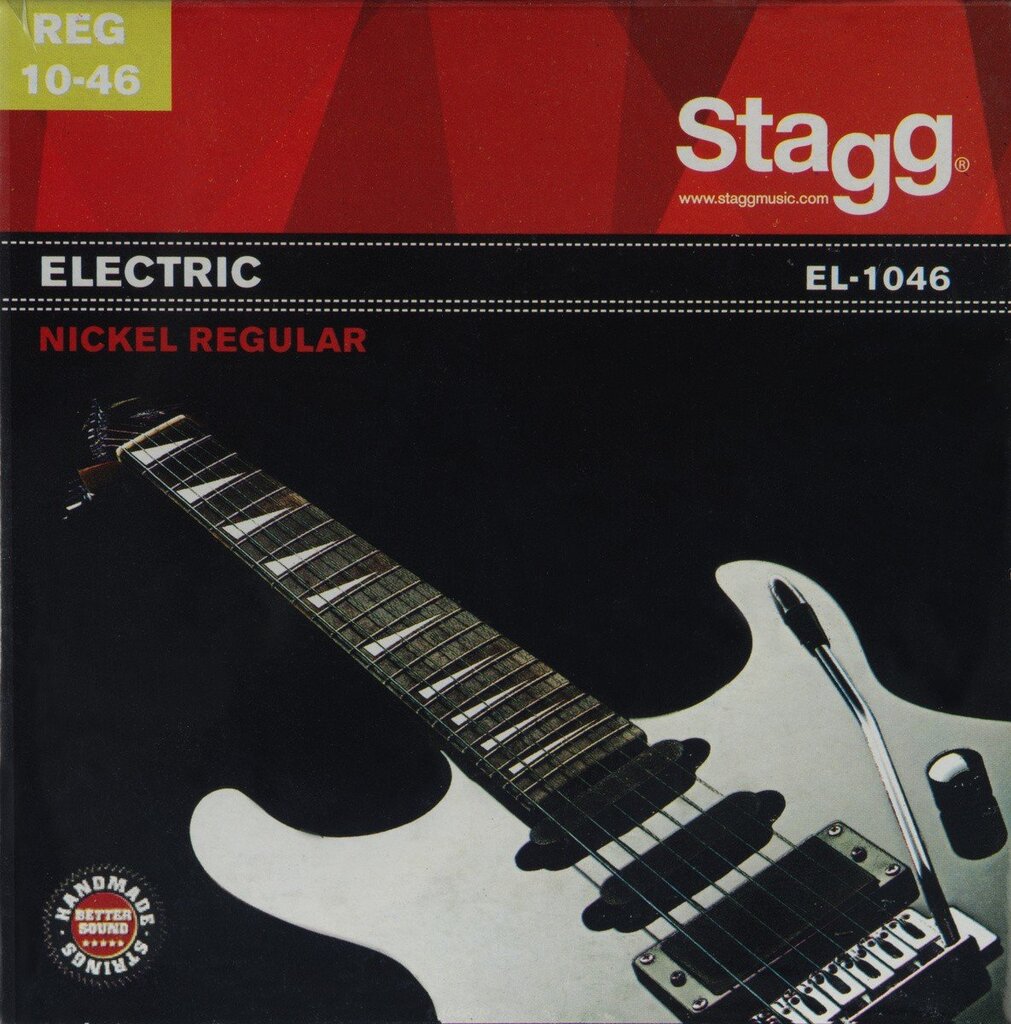 Stygos elektrinei gitarai Stagg EL-1046 .010 - .046 kaina ir informacija | Priedai muzikos instrumentams | pigu.lt