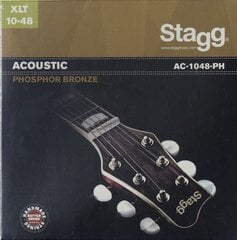 Stygos akustinei gitarai Stagg AC-1048-PH Phosphor Bronze 0.010 - 0.048 kaina ir informacija | Priedai muzikos instrumentams | pigu.lt