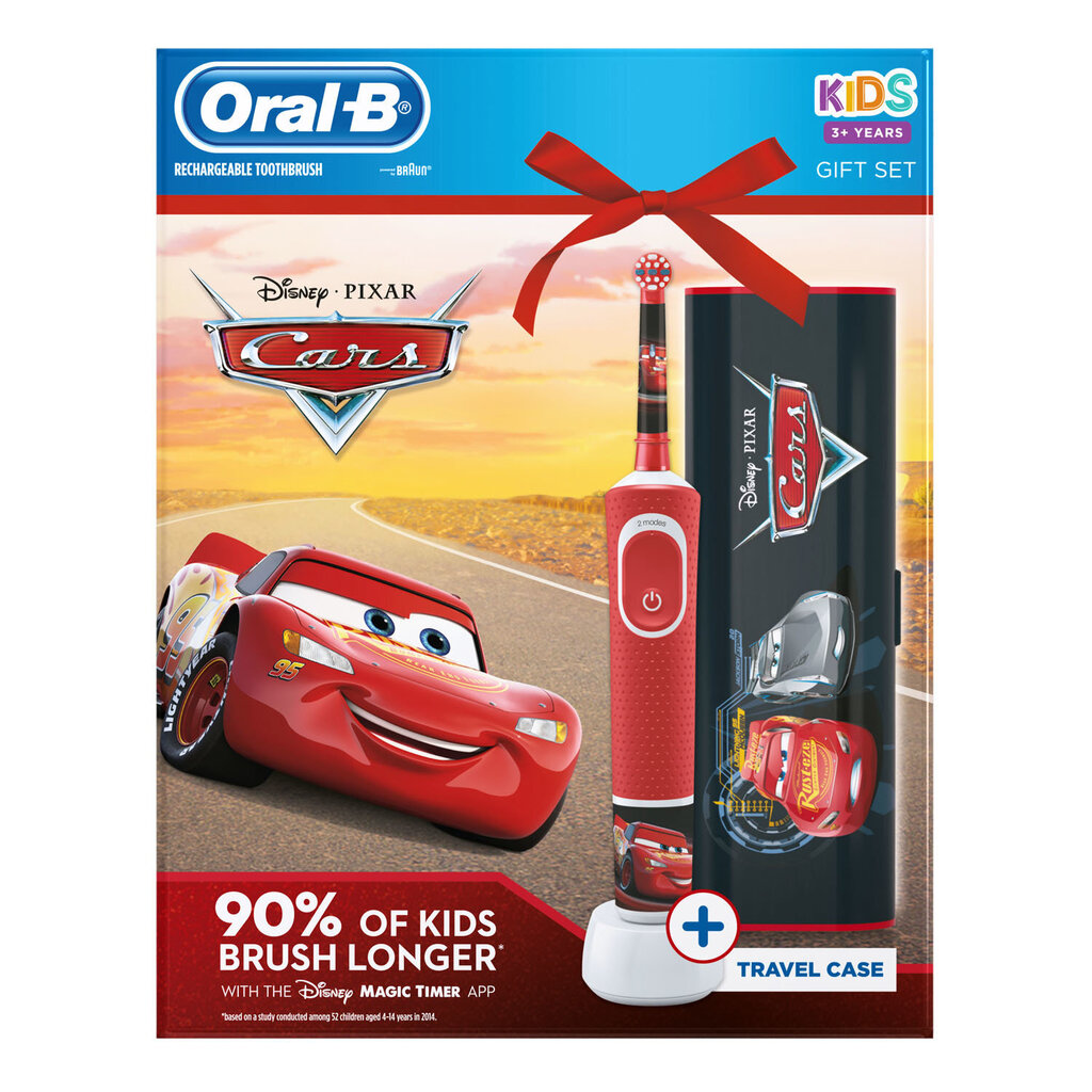 Oral-B Braun Vitality Kids D100 Car цена и информация | Elektriniai dantų šepetėliai | pigu.lt