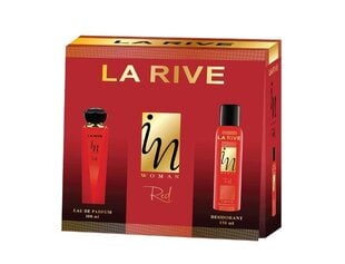 Rinkinys La Rive In Woman Red: EDP moterims 100 ml + dezodorantas 150 ml kaina ir informacija | La Rive Kvepalai, kosmetika | pigu.lt