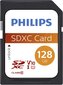 Philips SDXC Card 128GB Class 10 UHS-I U1 kaina ir informacija | Atminties kortelės telefonams | pigu.lt