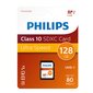 Philips SDXC Card 128GB Class 10 UHS-I U1 kaina ir informacija | Atminties kortelės telefonams | pigu.lt