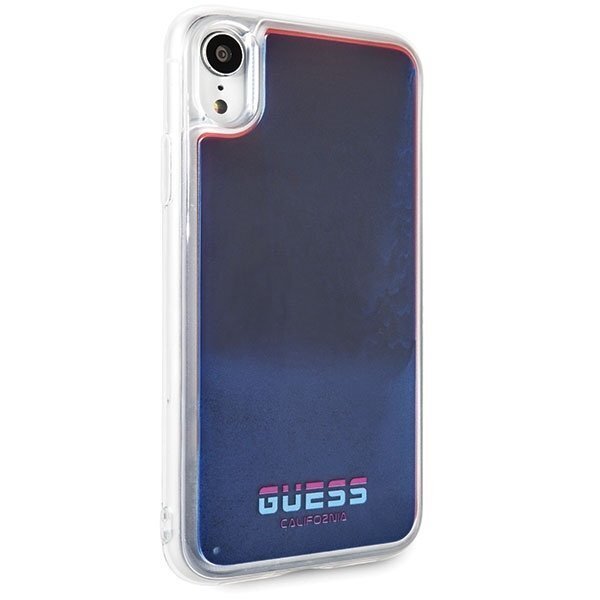 Telefono dėklas Guess GUHCI61GLCRE Apple iPhone Xr red hard case California Glow in the dark цена и информация | Telefono dėklai | pigu.lt