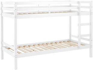 Двухъярусная кровать Notio Living Alpi, белого цвета цена и информация | Детские кровати | pigu.lt