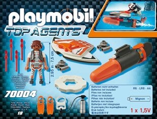 70004 PLAYMOBIL® Top Agents, Подводное крыло цена и информация | Конструкторы и кубики | pigu.lt