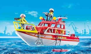 70147 PLAYMOBIL® City Action, Пожарная спасательная лодка цена и информация | Конструкторы и кубики | pigu.lt