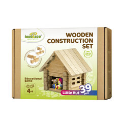 Конструктор Igroteco - деревянный домик, 39 деталей цена и информация | Конструкторы и кубики | pigu.lt