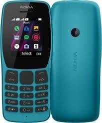 Nokia 110 (2019) 4MB Dual SIM Ocean Blue kaina ir informacija | Mobilieji telefonai | pigu.lt