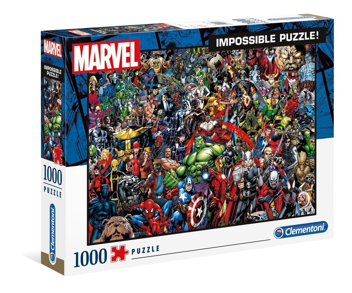 Dėlionė Clementoni Marvel Neįmanoma dėlionė/Impossible Puzzle, 1000 d. kaina ir informacija | Dėlionės (puzzle) | pigu.lt