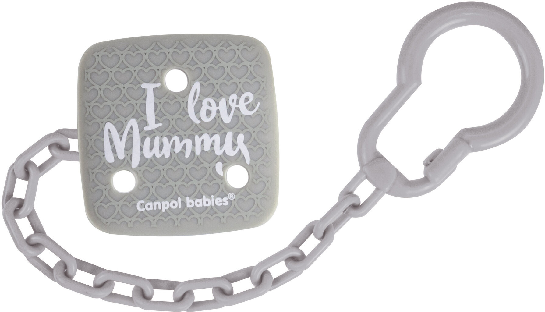 Čiulptuko laikiklis Canpol Babies I Love Mummy, 2/434 цена и информация | Čiulptukai | pigu.lt