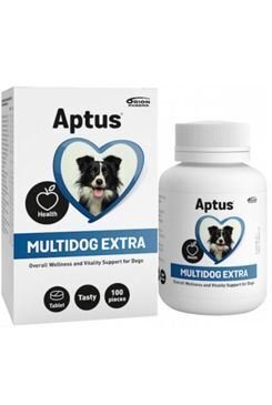 Vitaminų ir mineralų preparatas įvairaus amžiaus šunims Aptus Multidog Extra, 100 tablečių kaina ir informacija | Vitaminai, maisto papildai, preparatai gerai savijautai | pigu.lt