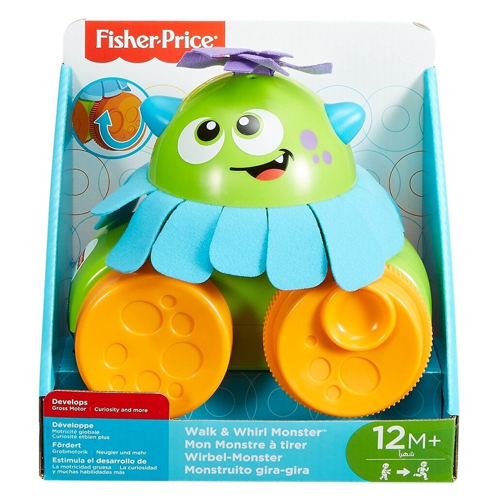 Traukiamas žaislas Monstriukas Fisher Price, FHG01 kaina ir informacija | Žaislai kūdikiams | pigu.lt