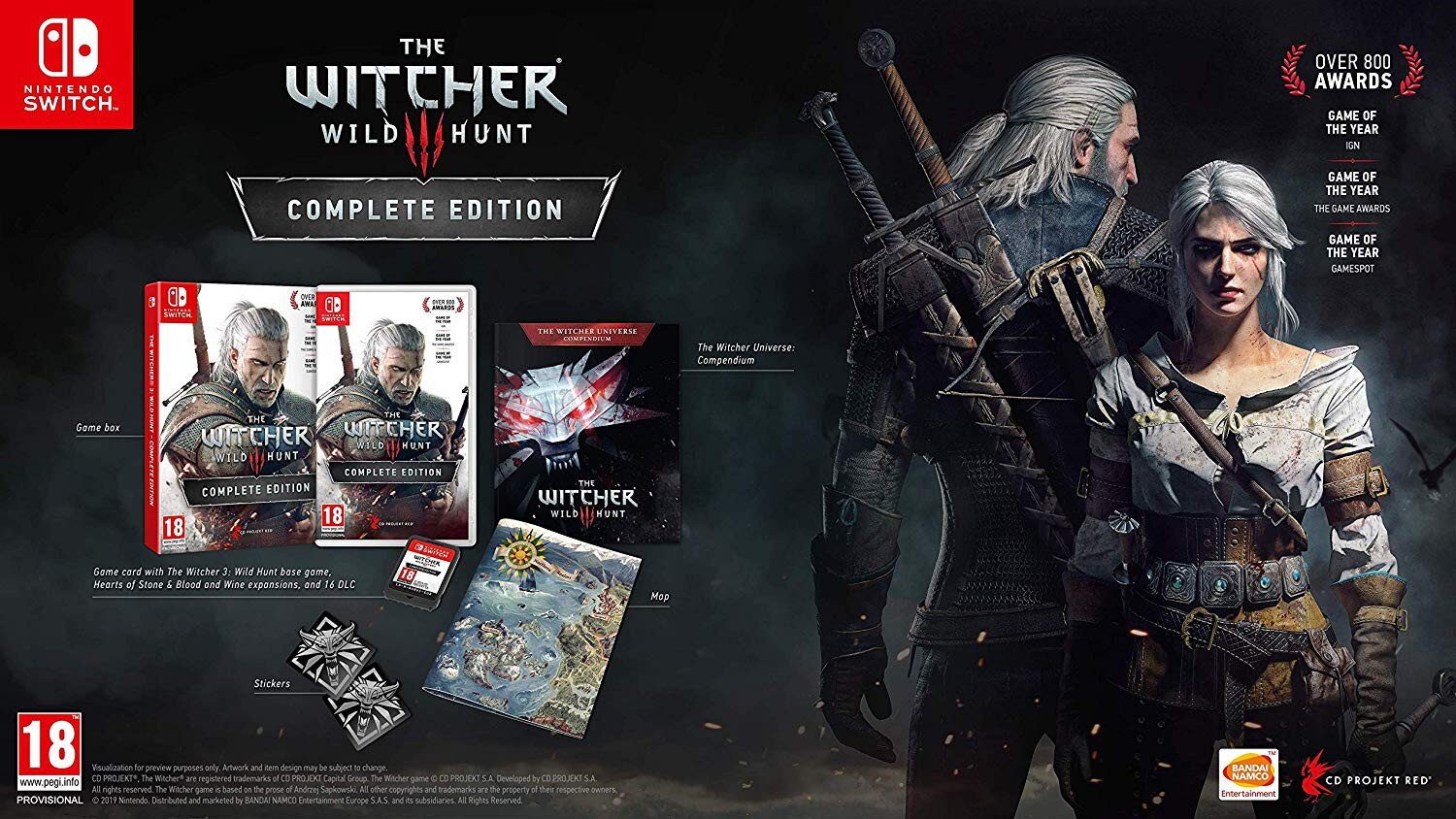 SWITCH Witcher 3: Complete Edition цена и информация | Kompiuteriniai žaidimai | pigu.lt