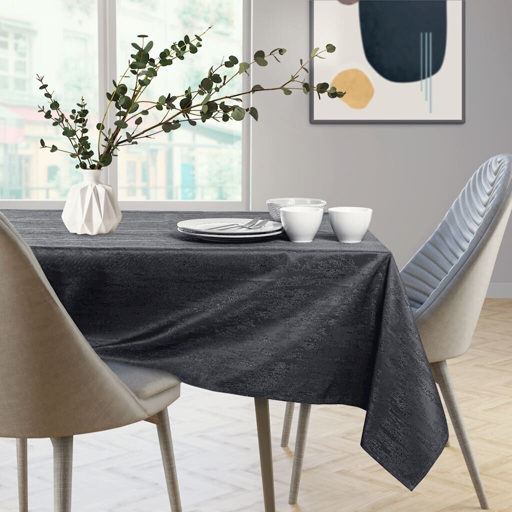 Atspari dėmėms staltiesė Vesta, tamsiai pilka, 140x260 cm цена и информация | Staltiesės, servetėlės | pigu.lt