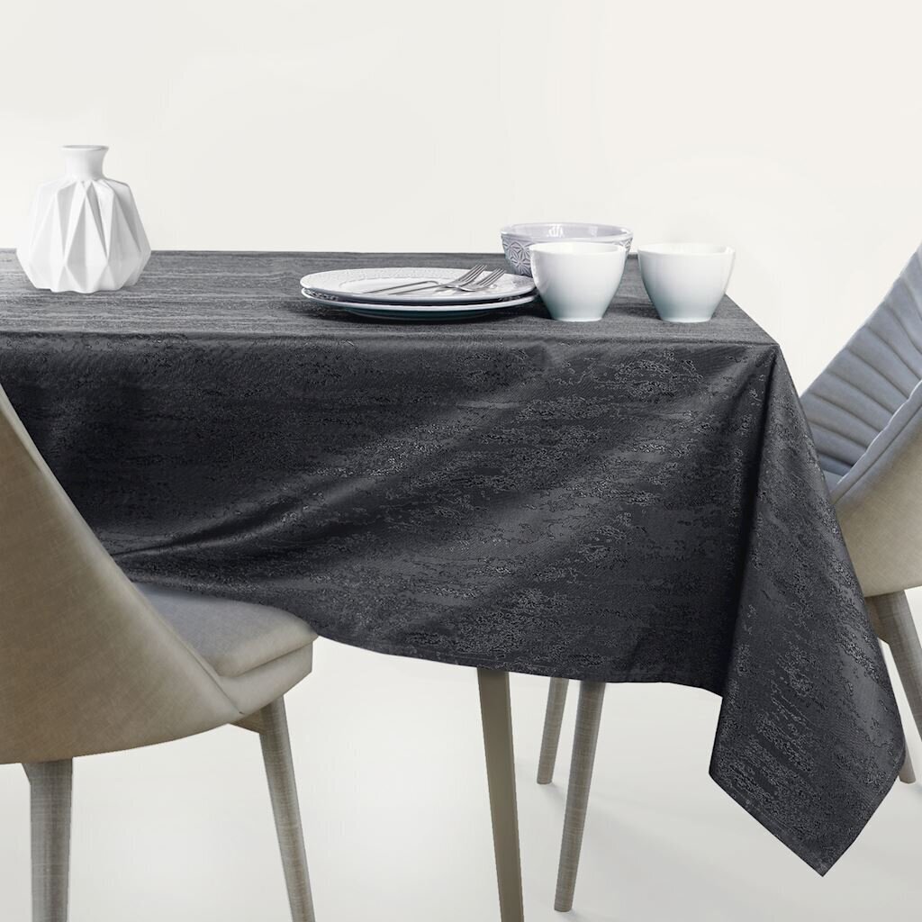 Atspari dėmėms apvali staltiesė Vesta, tamsiai pilka, 110x110 cm kaina ir informacija | Staltiesės, servetėlės | pigu.lt