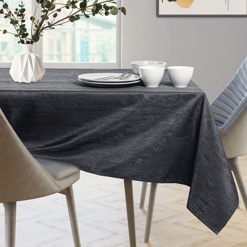 Atspari dėmėms apvali staltiesė Vesta, tamsiai pilka, 160x160 cm kaina ir informacija | Staltiesės, servetėlės | pigu.lt