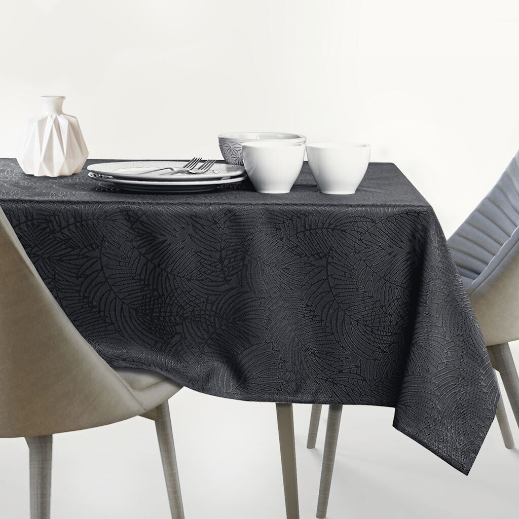 Atspari dėmėms ovali staltiesė Gaia, tamsiai pilka, 150x220 cm kaina ir informacija | Staltiesės, servetėlės | pigu.lt