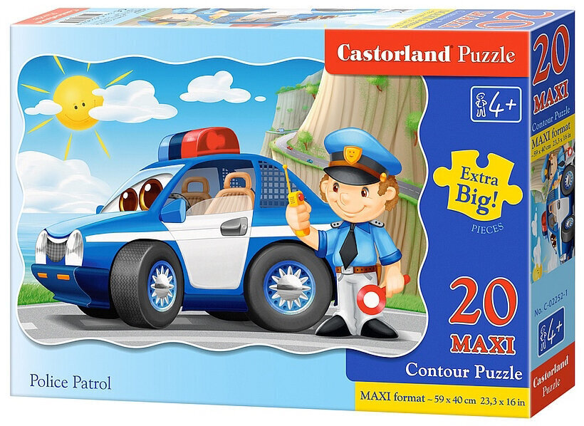 Dėlionė Castorland Policijos patrulis, 20 detalių цена и информация | Dėlionės (puzzle) | pigu.lt