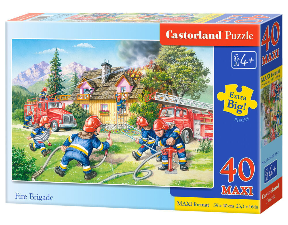 Dėlionė Castorland Gaisrininkų komanda, 40 detalių kaina ir informacija | Dėlionės (puzzle) | pigu.lt