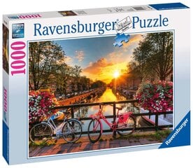 Пазл Велосипеды Амстердама Ravensburger, 1000 д. цена и информация | Пазлы | pigu.lt